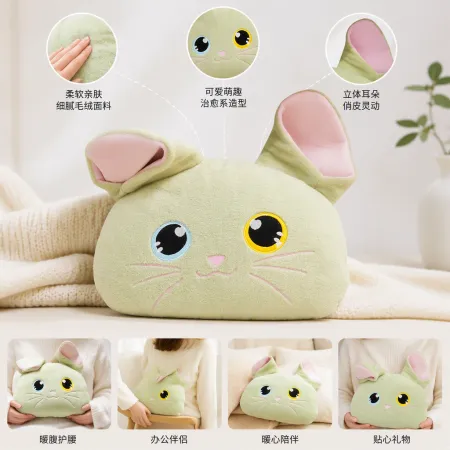 Cute rabbit-shaped hand warmer, a portable hand warmer, a must-have warm and adorable gift for winter Cute rabbit-shaped hand warmer, a portable hand warmer, a must-have warm and adorable gift for winter